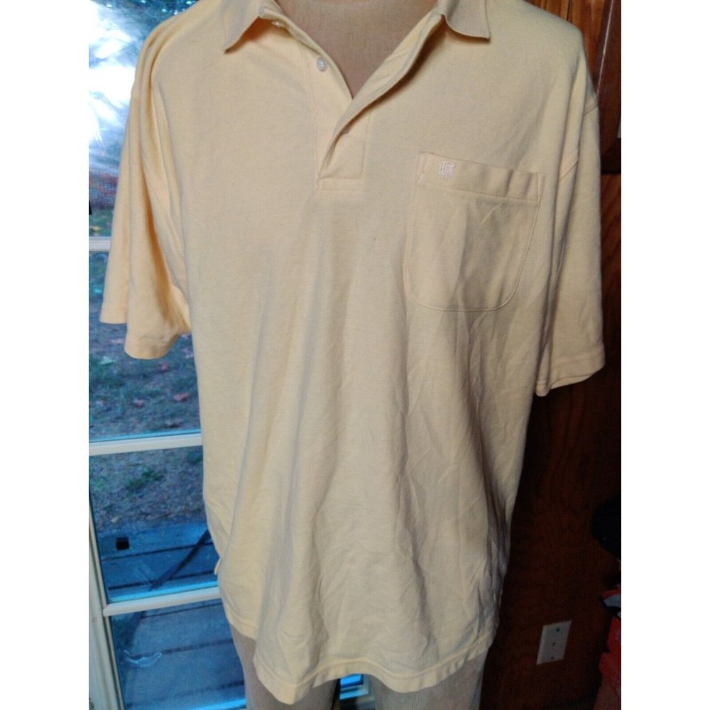 Ivy Crew - Options- Mens Yellow Polo Shirt size XL